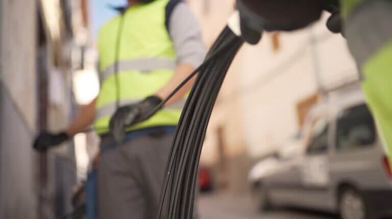 Despliegue de fibra óptica. Fibritel