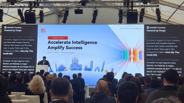 Jim Lou, vicepresidente senior y presidente de Huawei Europa, durante la Cloud Summit