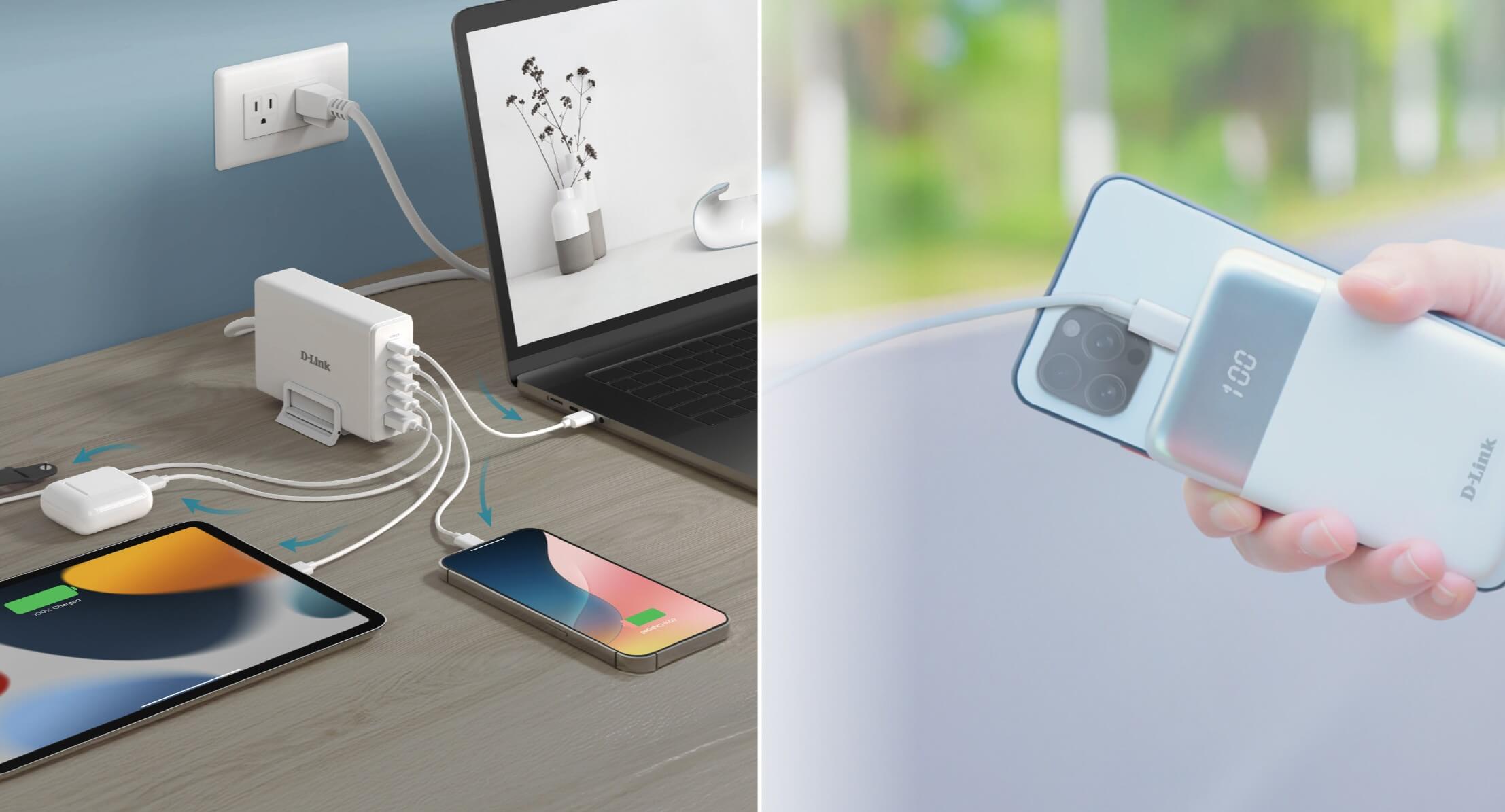 D-Link lanza cargadores GaN de hasta 240W