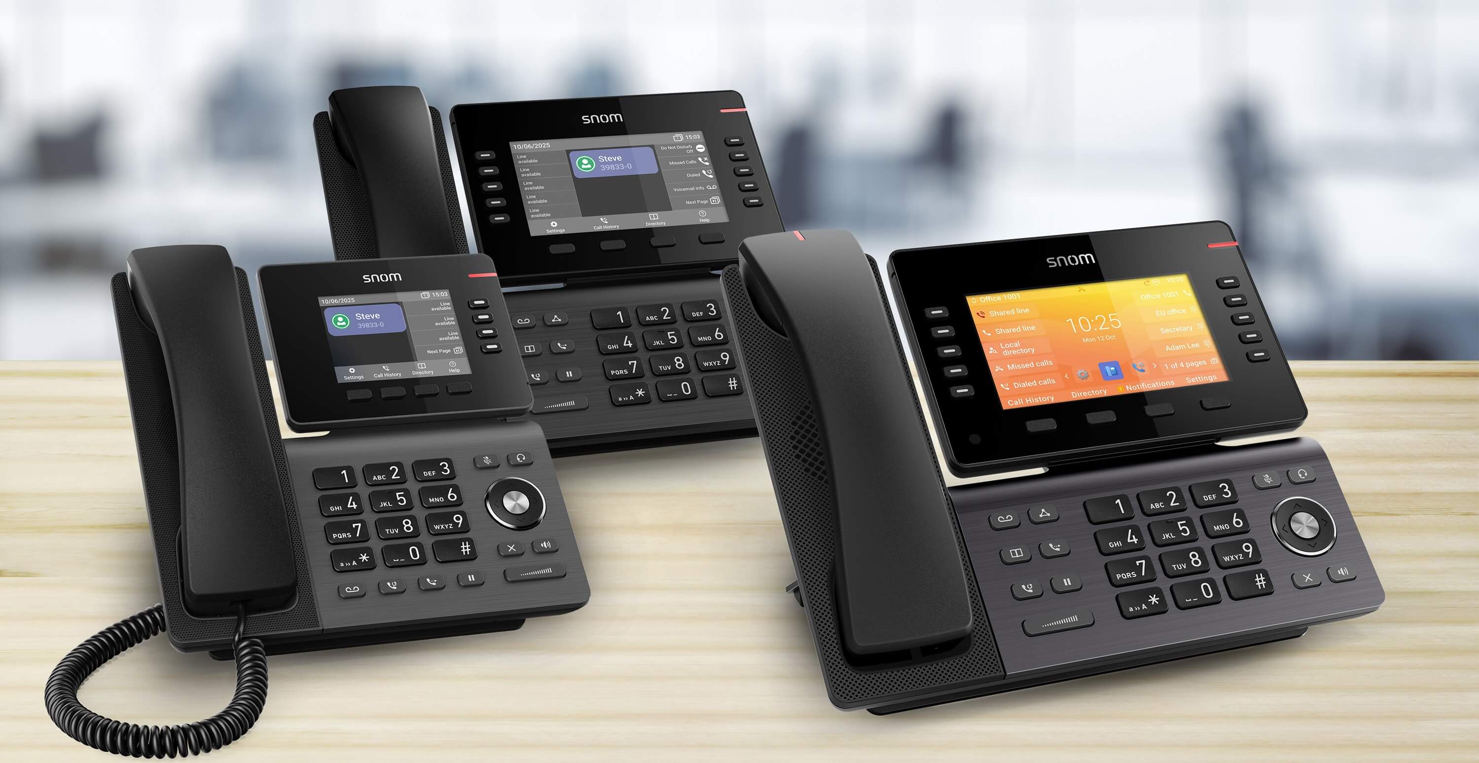 Snom lanza tres nuevos teléfonos IP D8xx