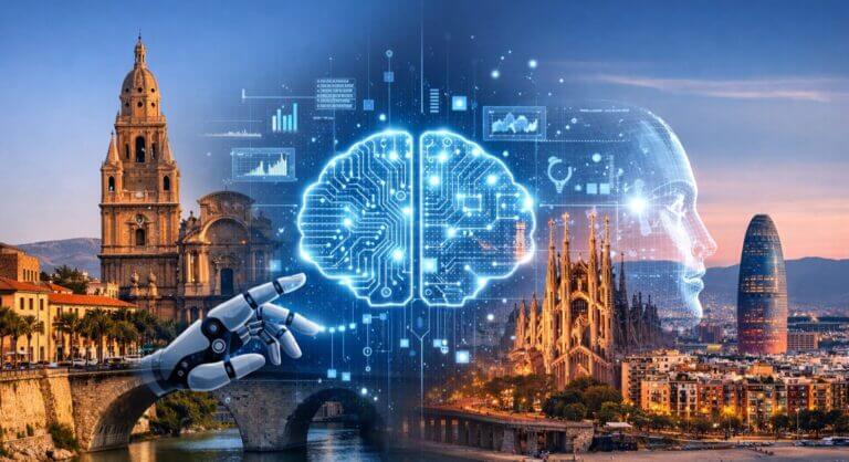 Murcia lidera el uso de IA y Barcelona cierra la lista