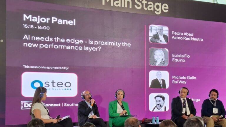 Pedro Abad, CEO de Asteo Red Neutra, durante su participación en el DCD Connect Southern Europe en Madrid