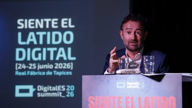 Miguel Sánchez Galindo, director general de DigitalES, durante la presentación del Summit 2026.