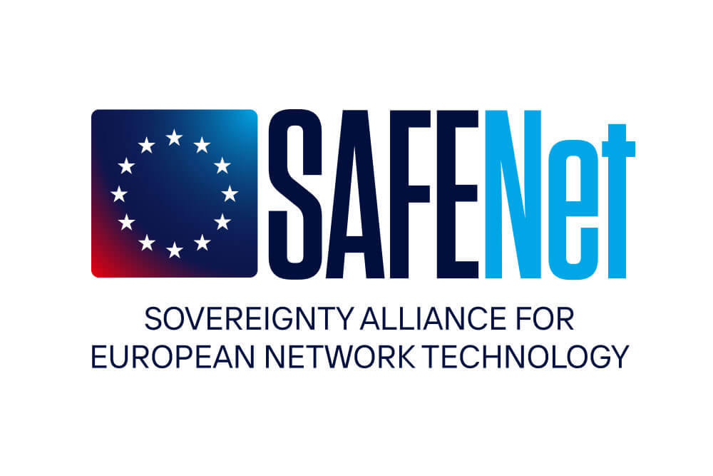 Logo de SAFENet: The Sovereignty Alliance for European Network Technology.