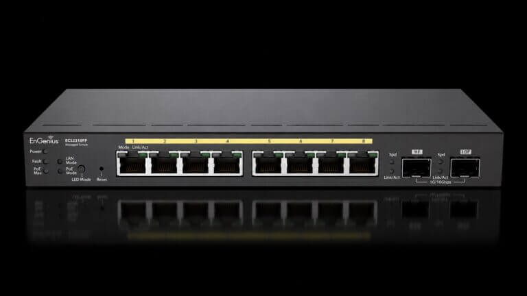 EnGenius aumenta la familia de switches gestionados en la nube. Modelo ECS2310FP