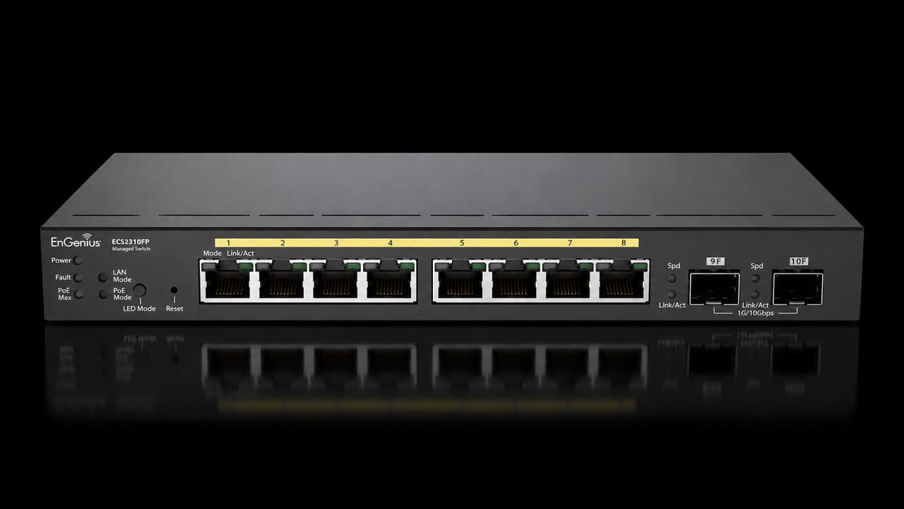 EnGenius aumenta la familia de switches gestionados en la nube. Modelo ECS2310FP